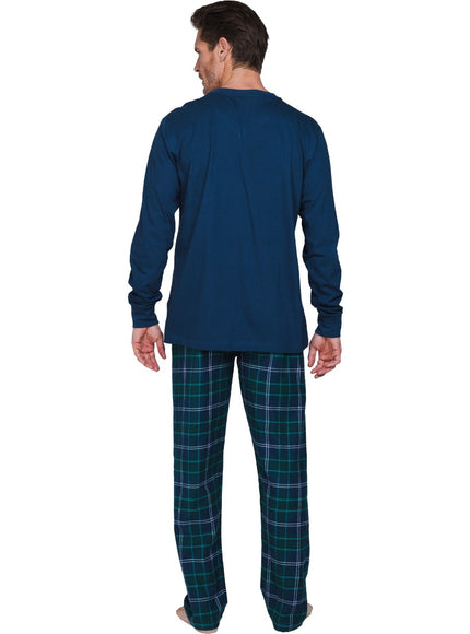Pastunette for Men heren pyjama 122262-540-1 520 dark blue