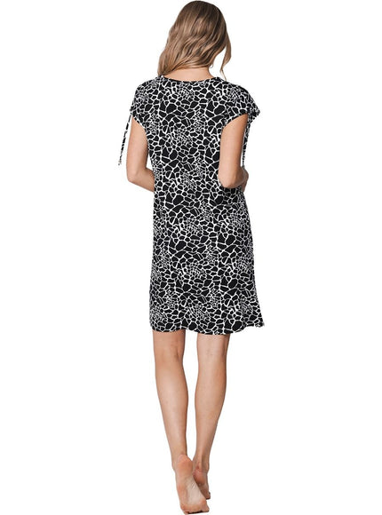 Pastunette Beach Dress 311261-322-2 999 black – op model