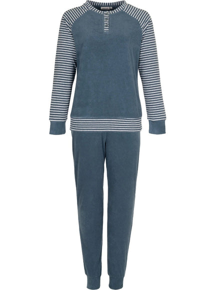 Pastunette Dames badstof  Pyjama 121199-104-1 520 dark blue