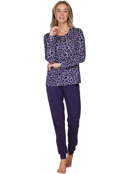 Pastunette Dames Pyjama 121262-176-1 420 Dark purple