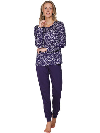 Pastunette Dames Pyjama 121262-176-1 420 Dark purple