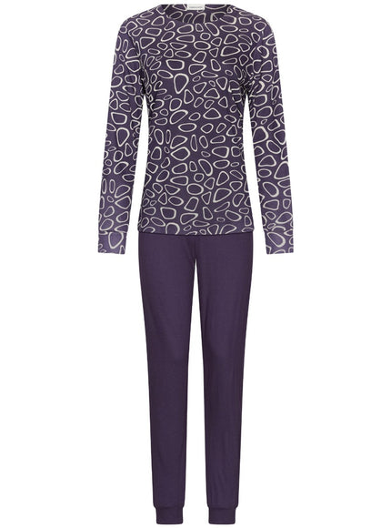 Pastunette Dames Pyjama 121262-176-1 420 Dark purple