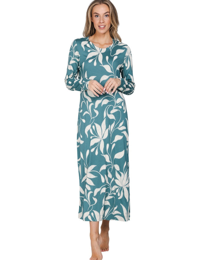 Pastunette Extra lang nachthemd 111262-124-2 720 dark green