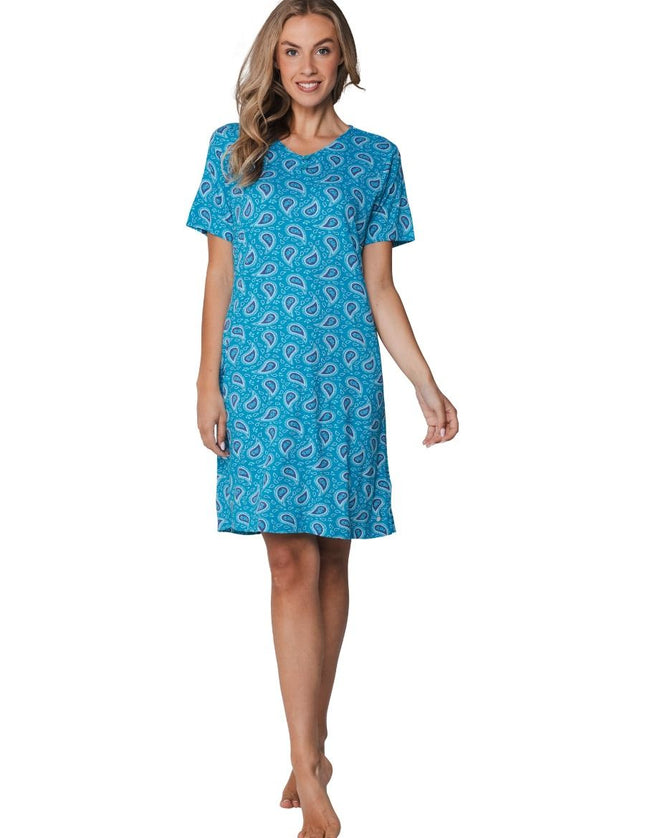 Pastunette  Nachthemd 111261-102-2 600 turquoise