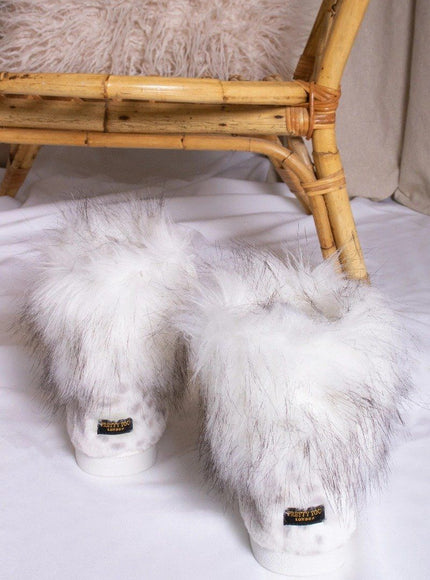 Pretty You London Fern Slof  snow leopa snow leopard