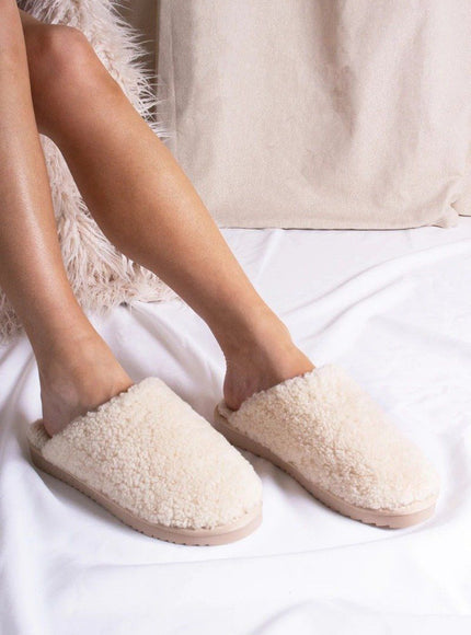 Pretty You London Sheepskin Jude Slof