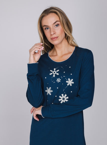 Rebelle nachthemd 111262-630-1 520 dark blue