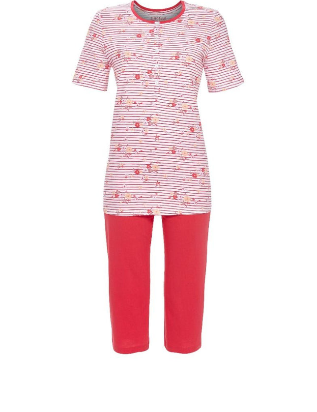 Ringella Capri Pyjama met korte mouw 6211242 330 campari – voorkant