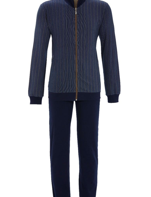 Ringella heren huispak 5541222 217 navy – voorkant
