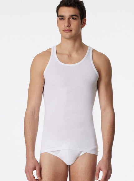 Schiesser 5121 singlet original 2 pack 005121 – wit, op model