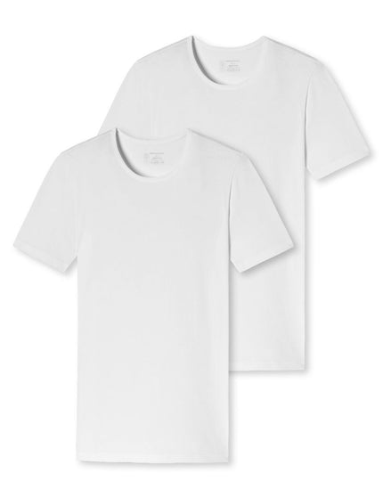 Schiesser 2 pack 95-5 T-Shirt Ronde hals 174997 – weiss