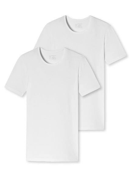 Schiesser 2 pack 95-5 T-Shirt Ronde hals 174997 – weiss