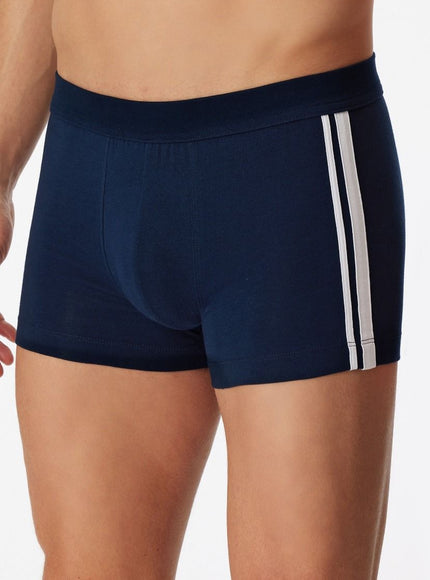 Schiesser 95/5 3 pack Short 173816 – donkerblauw, op model