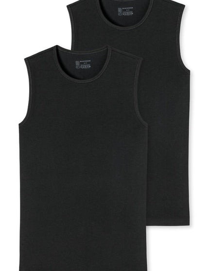 Schiesser 95/5 Tanktop ronde hals 173980 – Zwart