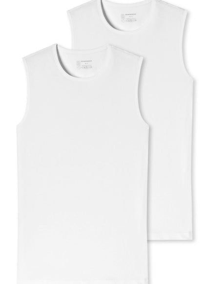 Schiesser 95/5 Tanktop ronde hals 173980 – wit