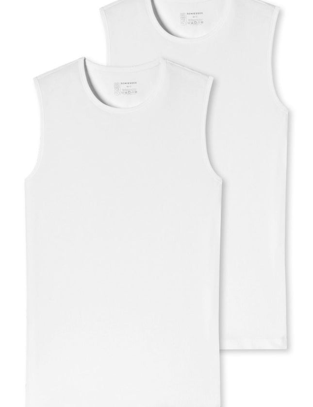 Schiesser 95/5 Tanktop ronde hals 173980 – wit