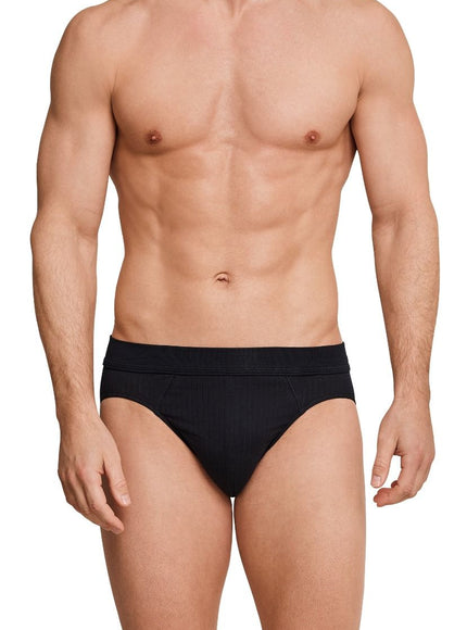 Schiesser Authentic Rio Slip 2-pack 105984 – Zwart, op model