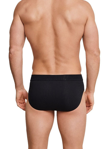 Schiesser Authentic Rio Slip 2-pack 105984 – Zwart, op model