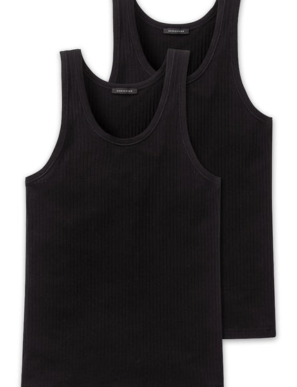 Schiesser Authentic Shirt 2-pack 103401 – Zwart