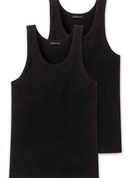Schiesser Authentic Shirt 2-pack 103401 – Zwart