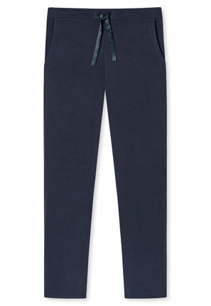 Schiesser Dames Mix en Relax lange broek 175480 800 blau – voorkant