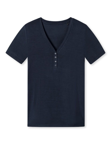 Schiesser Dames Mix en Relax T-Shirt 175476 – blau