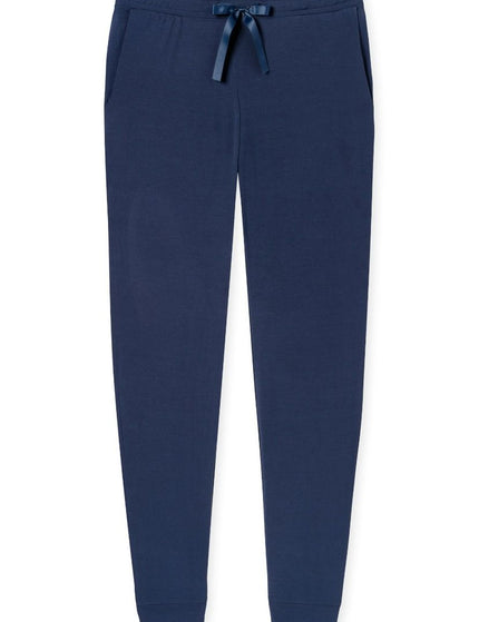 Schiesser Dames Mix&Relax lange broek 175481 800 Blauw – voorkant