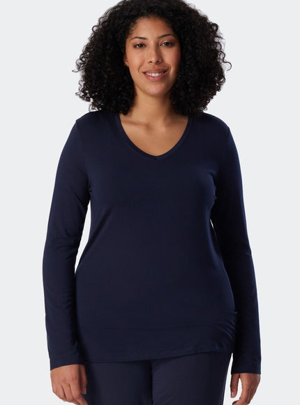Schiesser Dames Mix&Relax Shirt lange mouw 175477