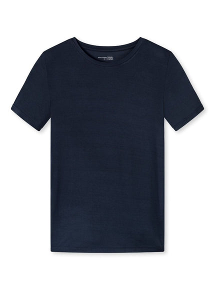 Schiesser Dames T-Shirt mix en relax 175475 – blau