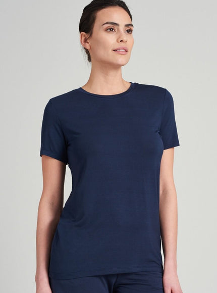 Schiesser Dames T-Shirt mix en relax 175475 – blau