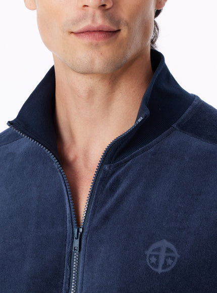 Schiesser Heren Huispak 183941 861 deep sea blue – detail