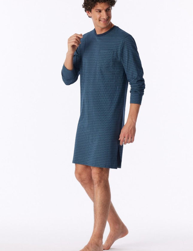Schiesser Heren Nachthemd 182022 860 deep blue