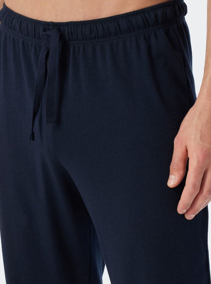 Schiesser Heren pyjama 179295 803 dunkelblau – detail