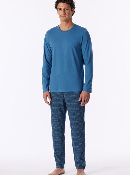 Schiesser Heren Pyjama 180249 833 aqua