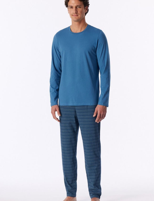 Schiesser Heren Pyjama 180249 833 aqua