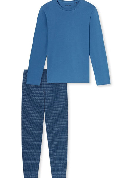 Schiesser Heren Pyjama 180249 833 aqua