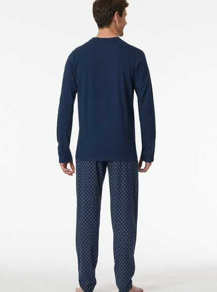 Schiesser Heren Pyjama NOS 182199 801 Admiral – op model