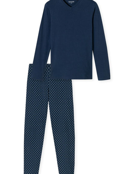 Schiesser Heren Pyjama NOS 182199 801 Admiral – voorkant