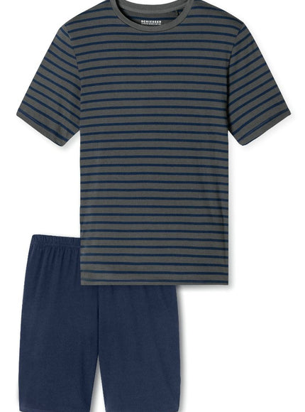 Schiesser Heren Shortama 182198 203 anthrazit – voorkant