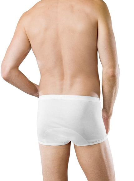 Schiesser herenslip taille met sluiting original 005129 – wit, op model