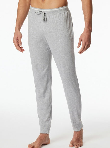 Schiesser Lange broek met boord Mix- relax 182183 202 grau-mel. – op model