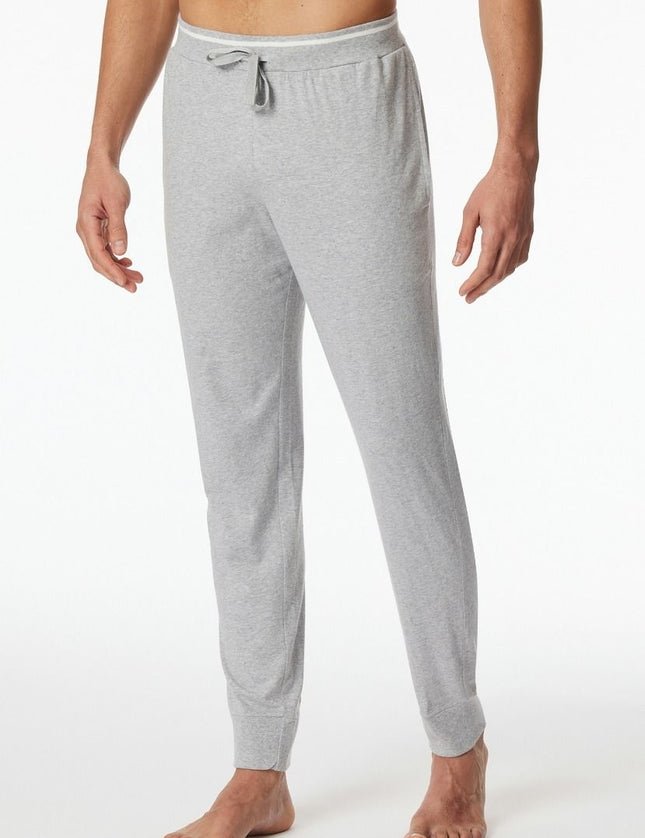 Schiesser Lange broek met boord Mix- relax 182183 202 grau-mel. – op model