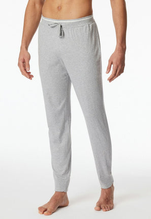 Schiesser Lange broek met boord Mix- relax 182183 202 grau-mel. – op model