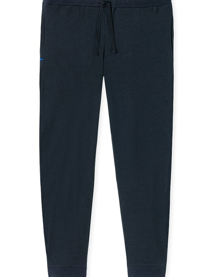 Schiesser Lange broek met boord Mix- relax 182183 804 Nachtblau – voorkant