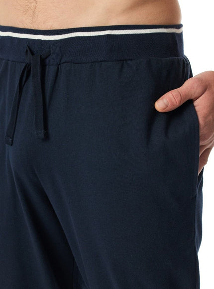 Schiesser Lange broek met boord Mix- relax 182183 804 Nachtblau – detail