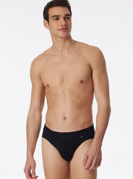 Schiesser Long Life Cotton Rio Slip 145134 – Zwart, op model