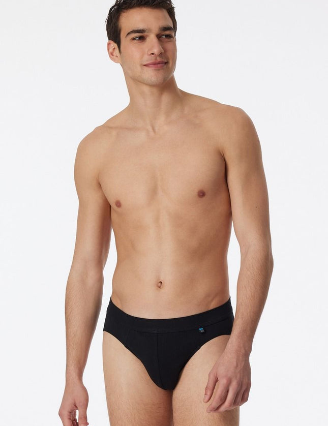 Schiesser Long Life Cotton Rio Slip 145134 – Zwart, op model