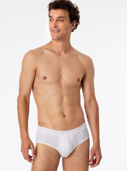 Schiesser Long Life Cotton Sportslip 172470 – weiss, op model