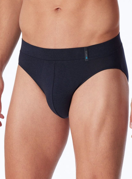 Schiesser Long Life Soft Rio Slip 155631 – Blauschwarz, op model