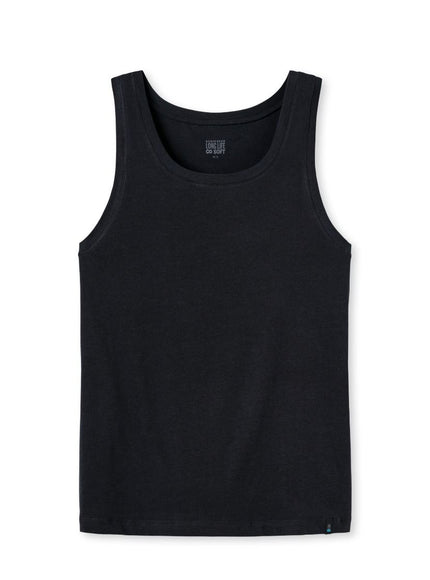 Schiesser Long Life Soft Singlet 155629 – Blauwzwart